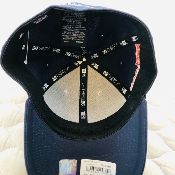 New Era 39Thirty NFL Chicago Bears On-Field Gray/Blue Caps SZ L/XL Flex fit hat - Picture 6 of 8